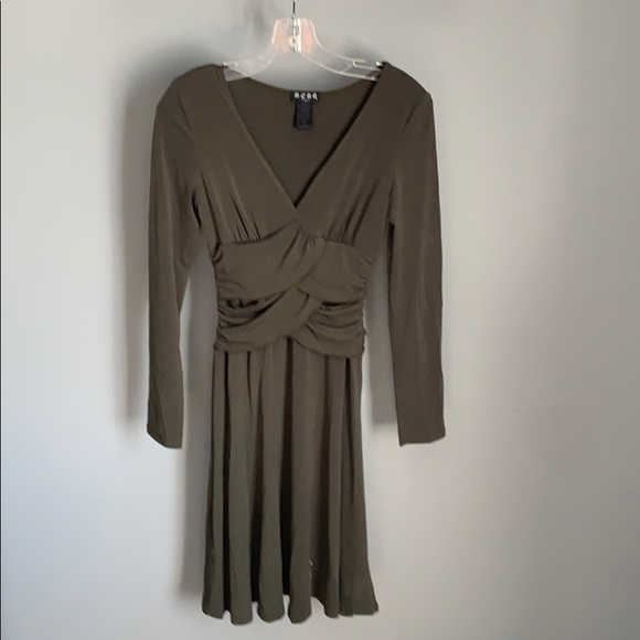 BCBG Ladies Olive Green Dress - Picture 1 of 4